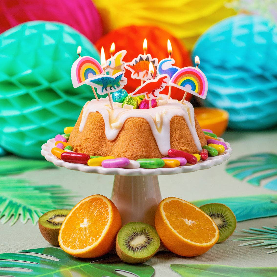 Rainbow Shaped Birthday Candles | Cake Candles |