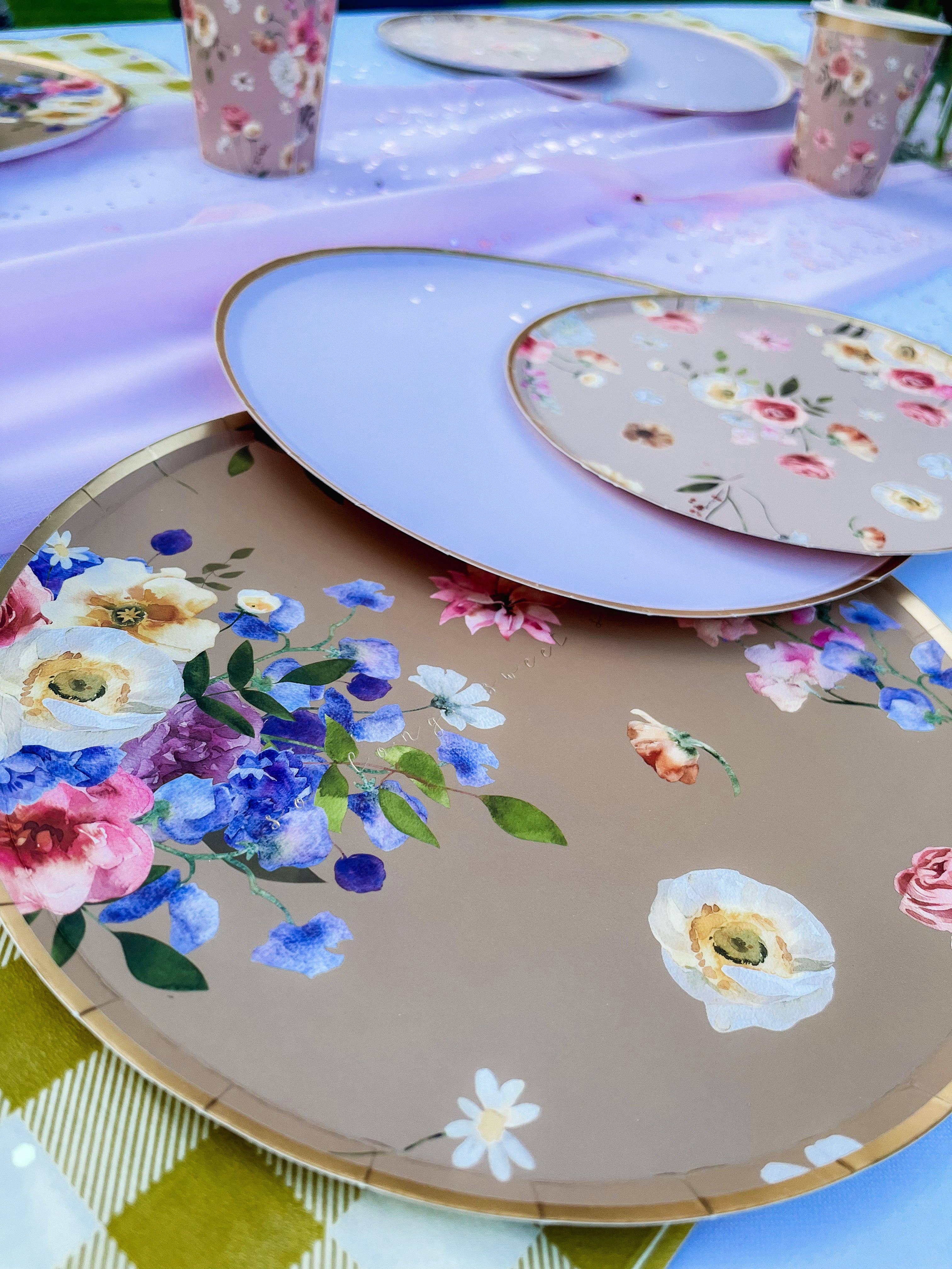 Summer Floral Plate, Large
