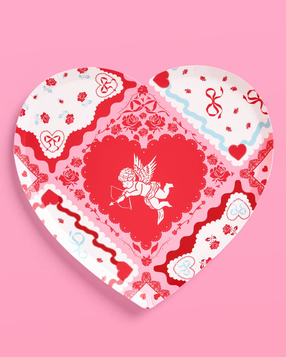 Valentine Day Plates | Galentine's, Vday, Heart