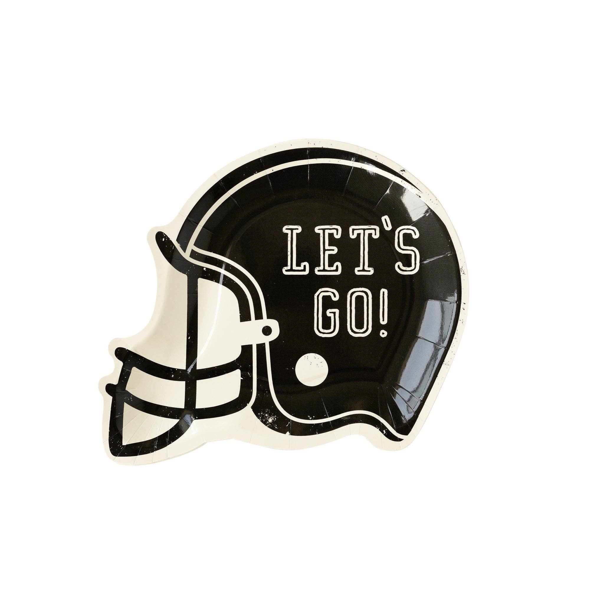 FTB942- Football Helmet Shaped Paper Plate