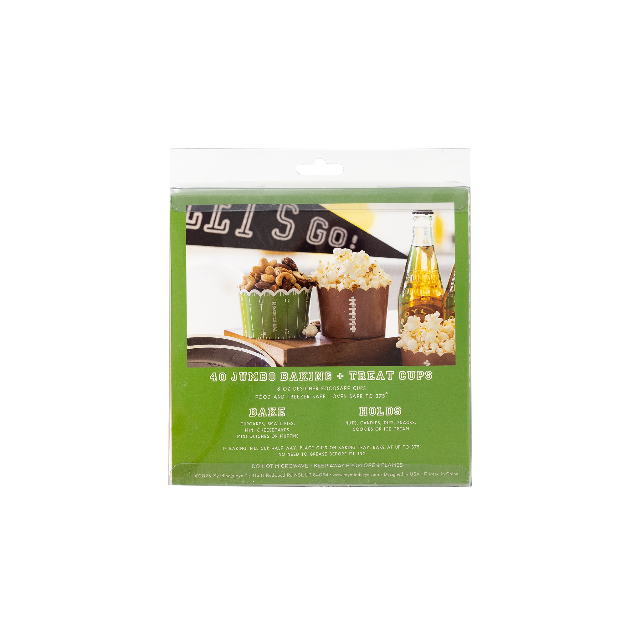 FTB914 - Football Jumbo Baking/Food Cups