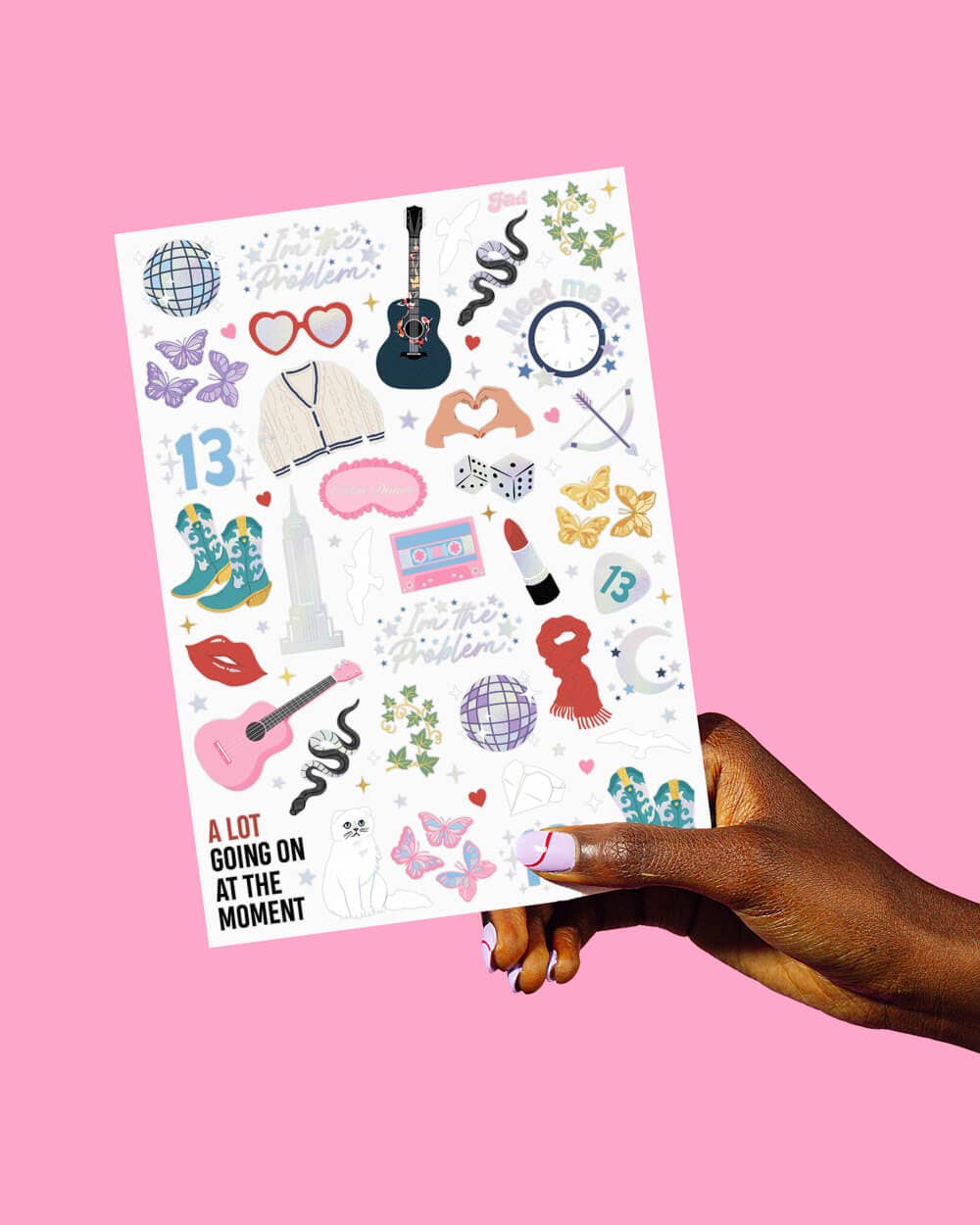 Taylor Swift Eras Tour Temporary Tattoos, 74 pcs kids