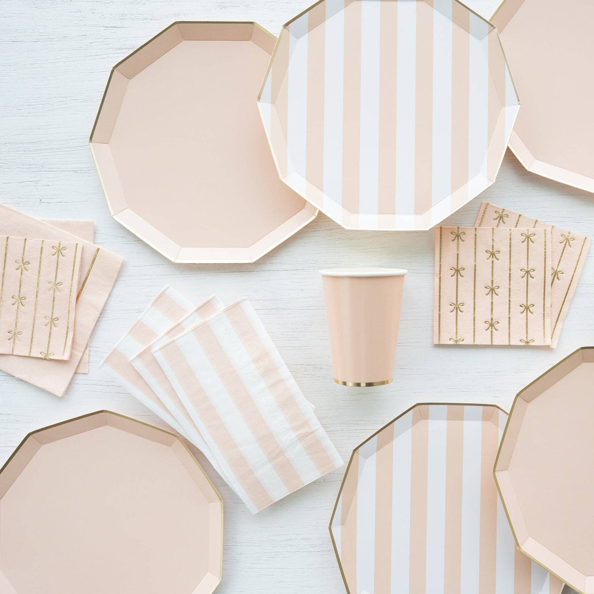 SWEET PEACH SIGNATURE BOW SMALL NAPKINS