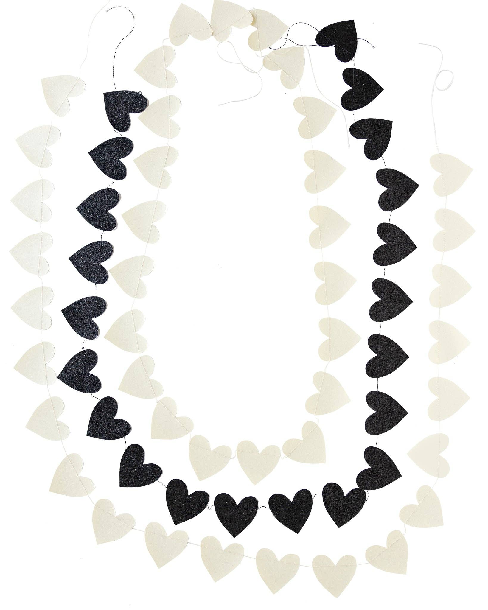 XOX1002 - Glitter Heart Banner Set