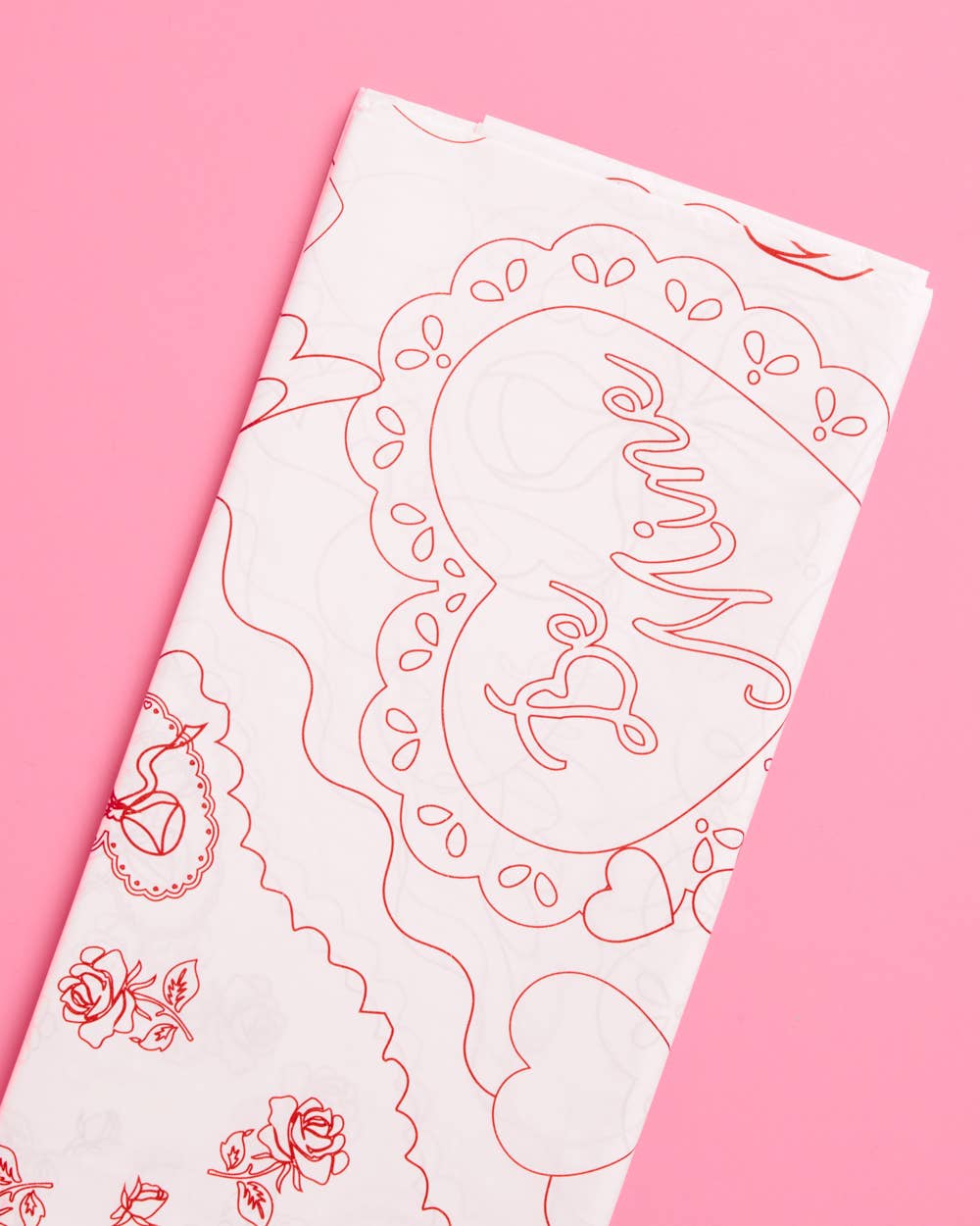 Valentine's Kids Coloring Tablecloth | Vday kids activity