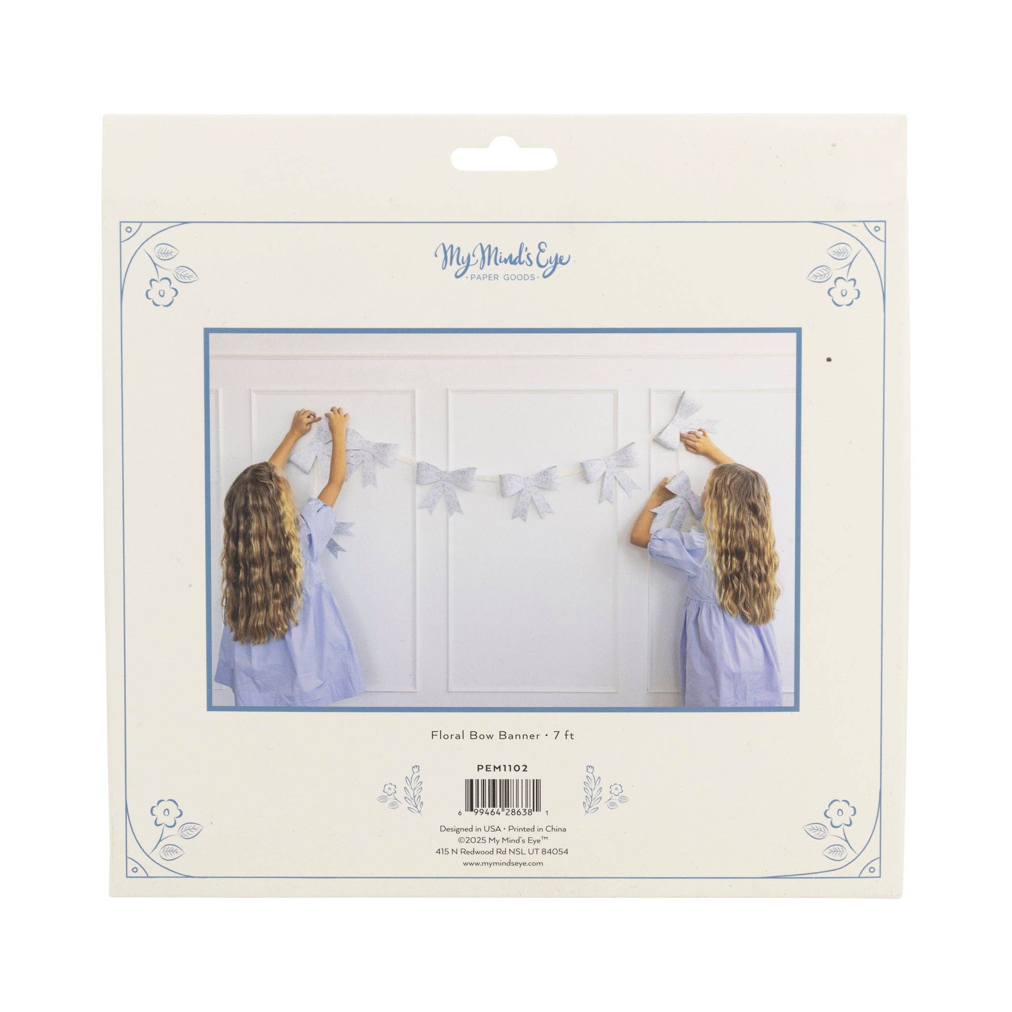 PEM1102 - Floral Bow Banner