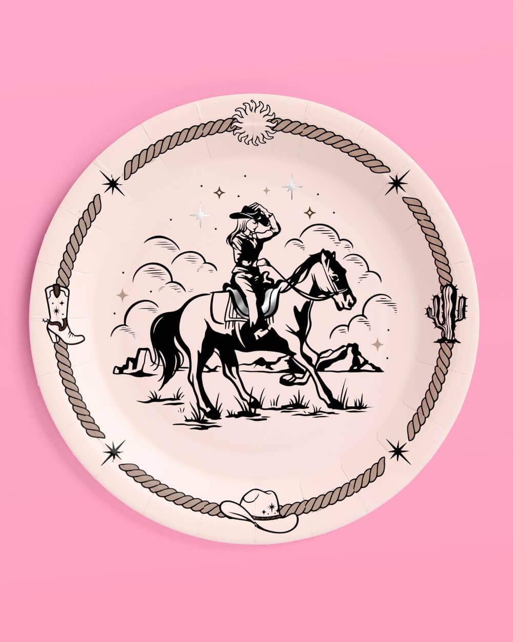 Western Paper Plates 24 pcs