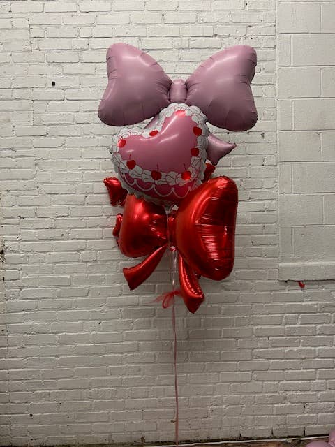 Red Bow Balloon 40"