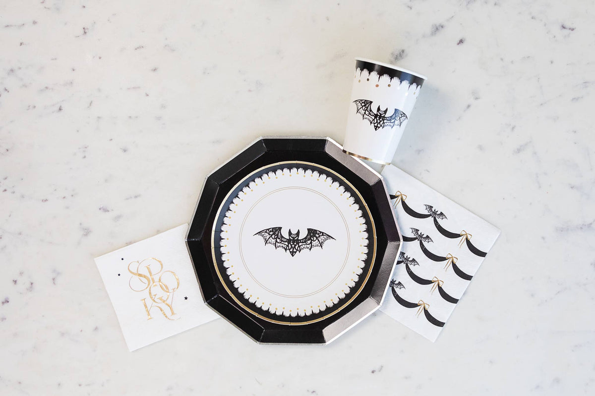 SPOOKY WHITE COCKTAIL NAPKINS