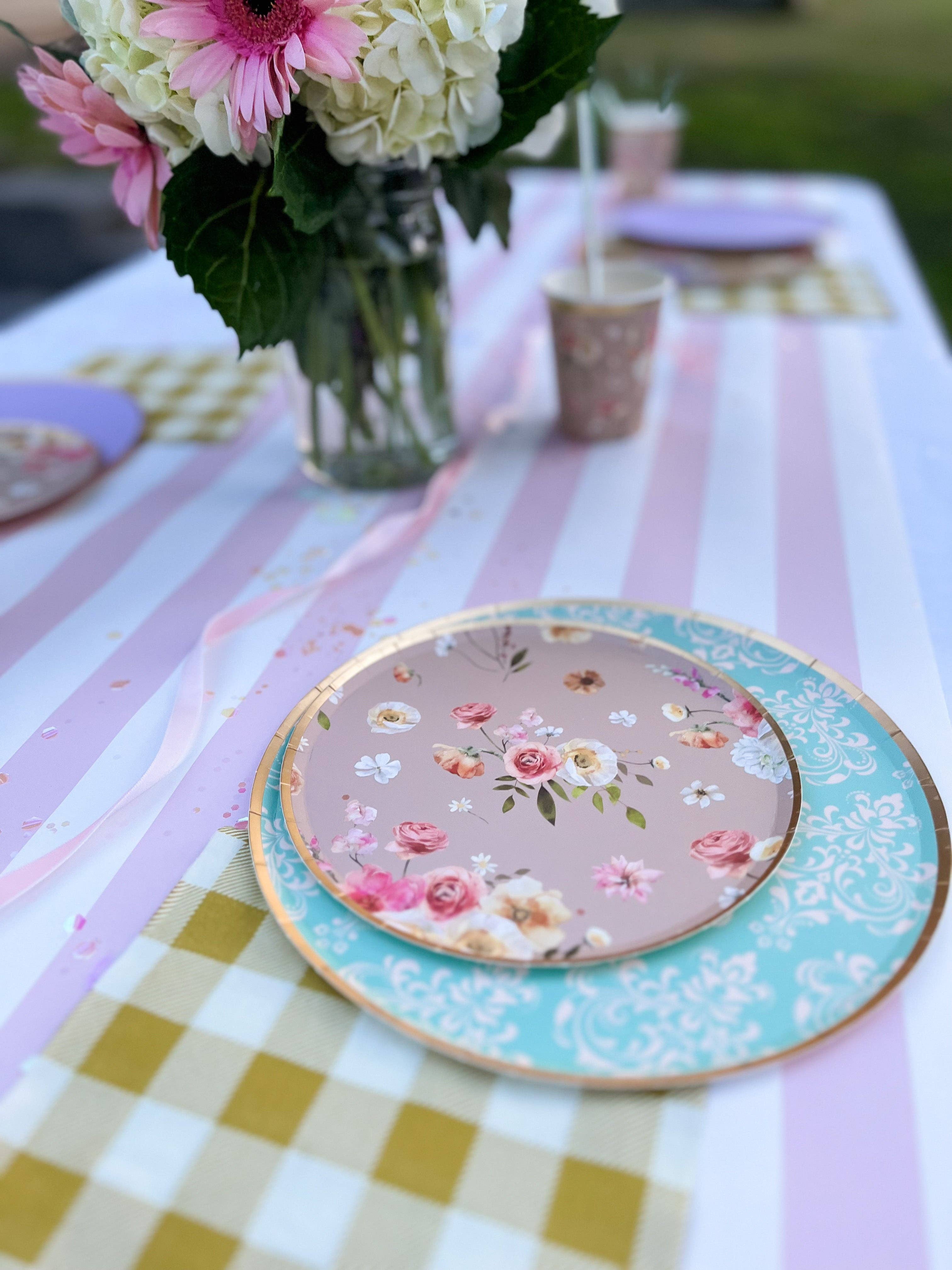 Floral Beige Plate, Small