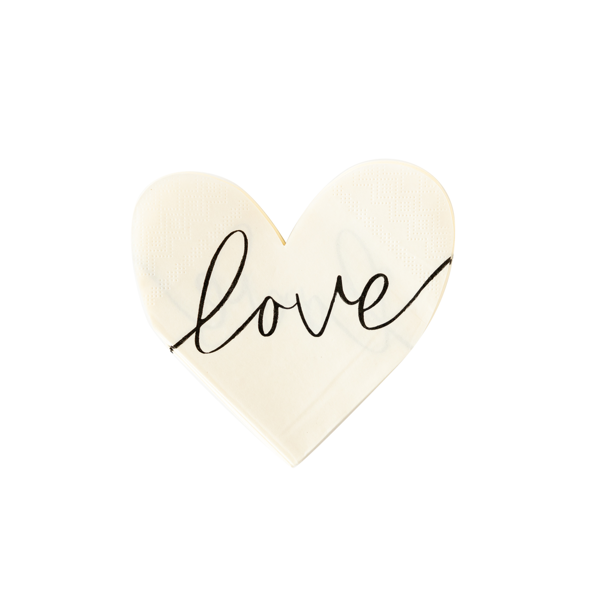 Love Heart Shaped Disposable Paper Napkin