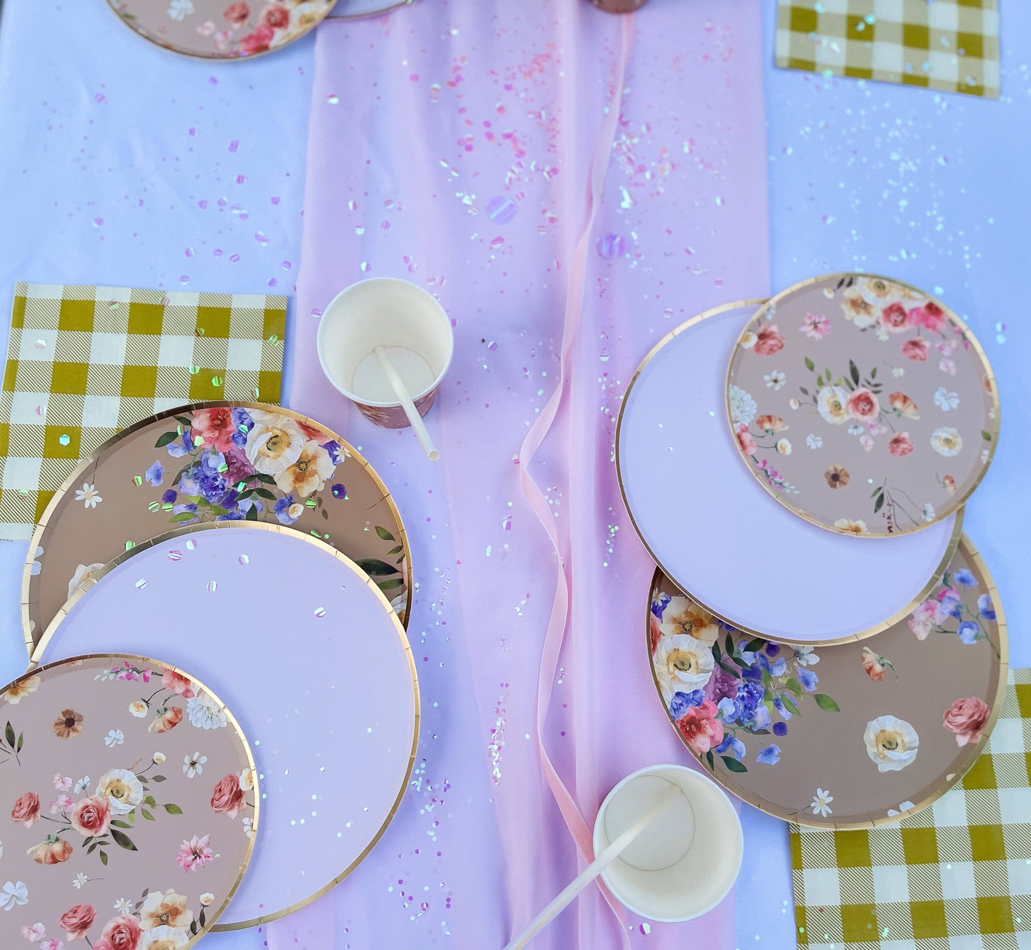 Summer Floral Plate, Large