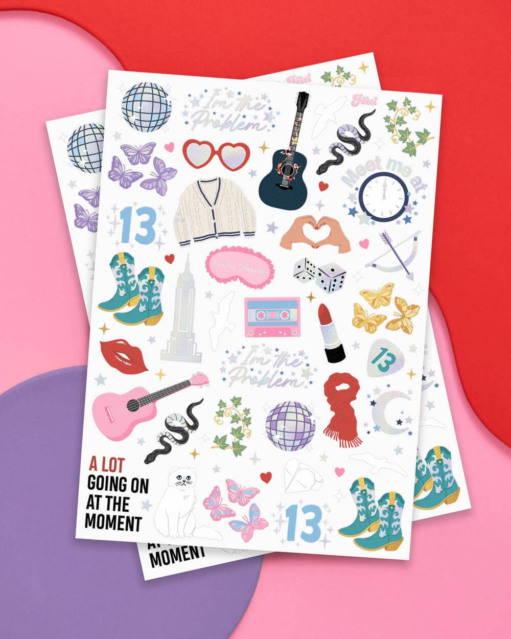 Taylor Swift Eras Tour Temporary Tattoos, 74 pcs kids