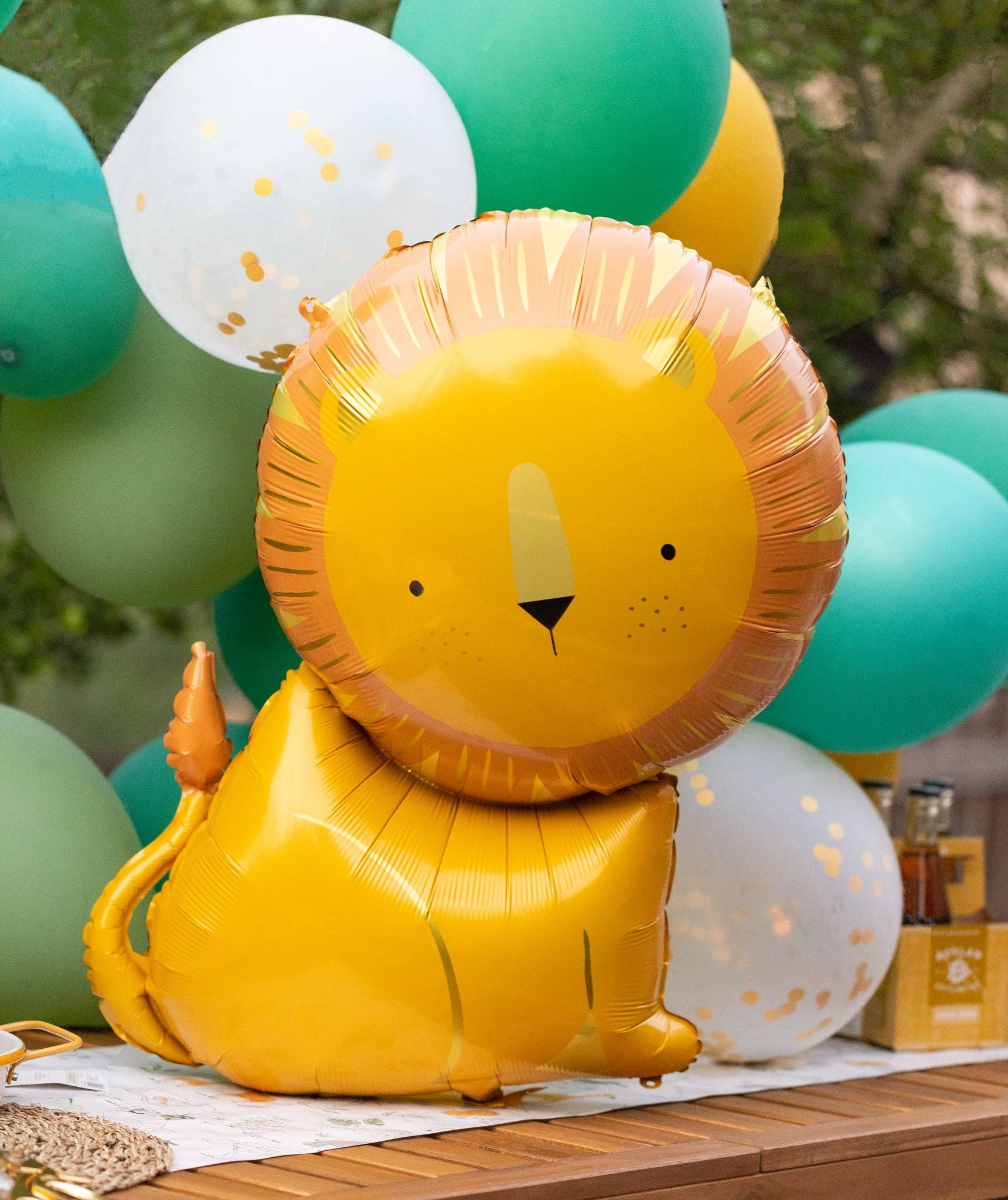SAF916 - Safari Lion Mylar Balloon