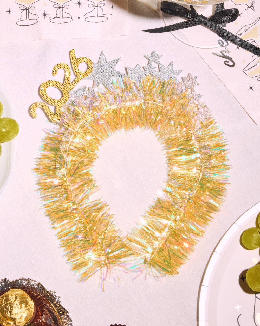 NYE 2026 Headband - fringe headband New Year's Eve
