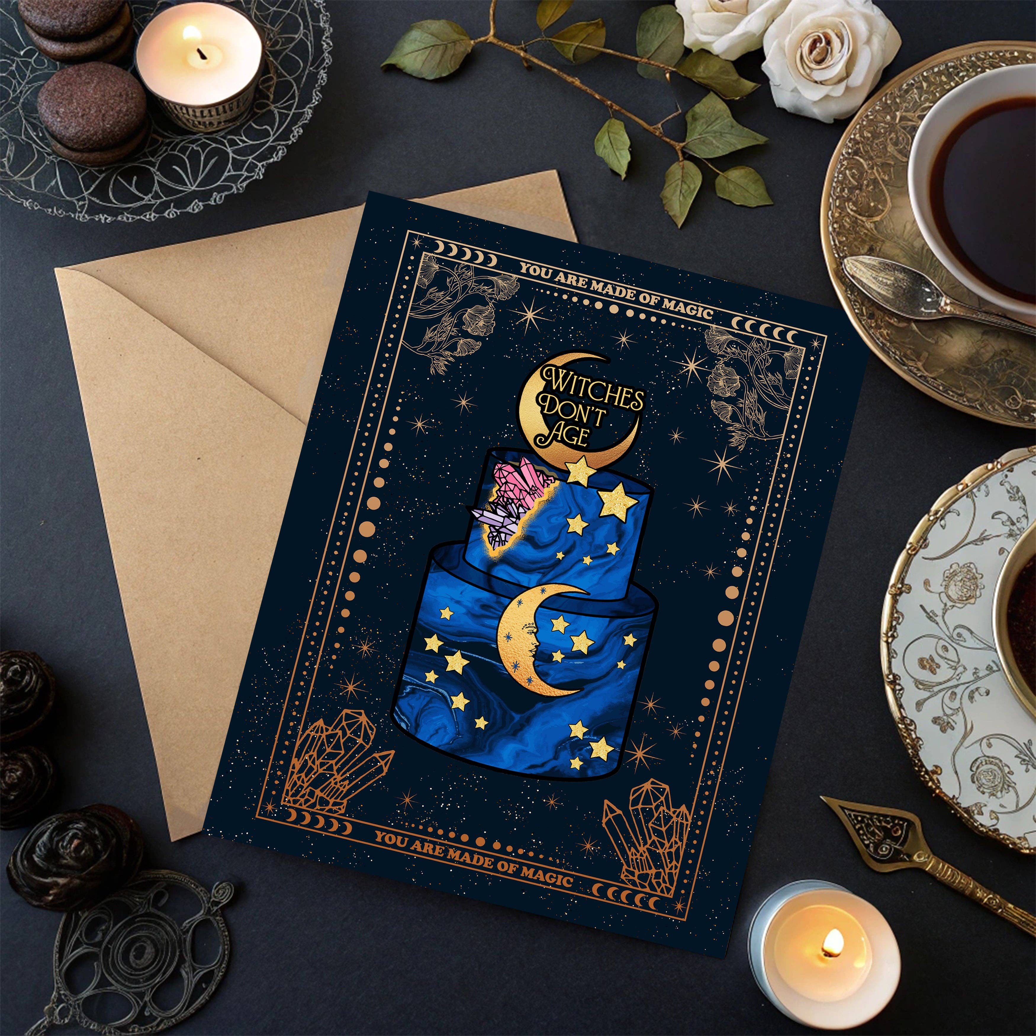 Witches Don't Age Birthday Card (6-Pack)