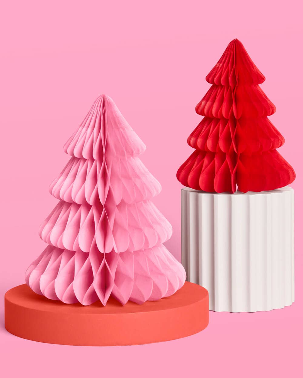 Very Merry XMAS Tree Set - 4 accordion tissue paper