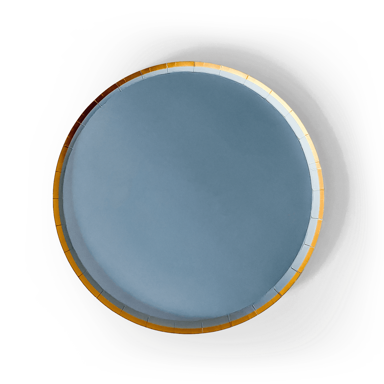 Gold Cornflower Blue Paper Plate (8pcs)