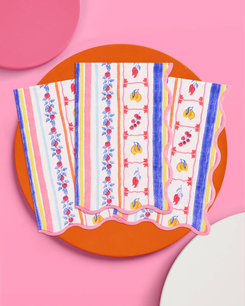 Italian Capri Napkins 25pc | Lemon Tomato Summer Bridal