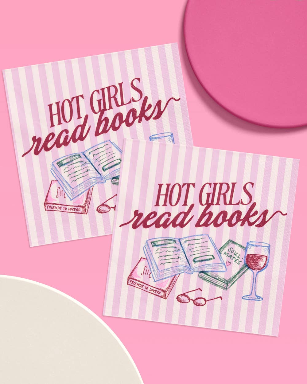 Hot Girls Book Club Napkins | book party, bookish