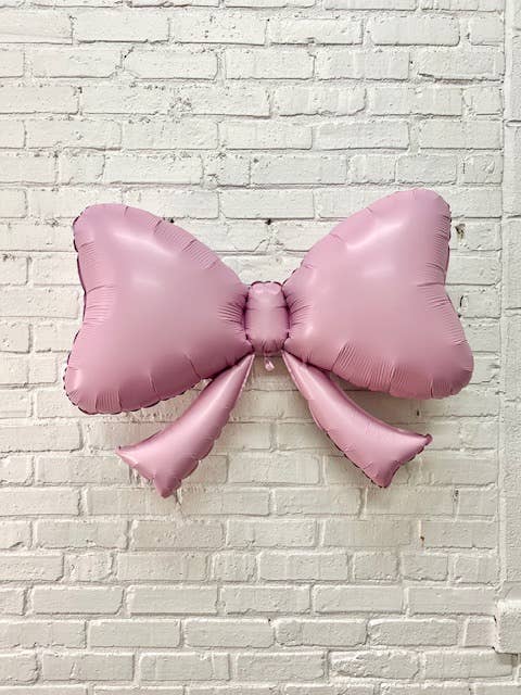 Pink Bow Balloon 40"