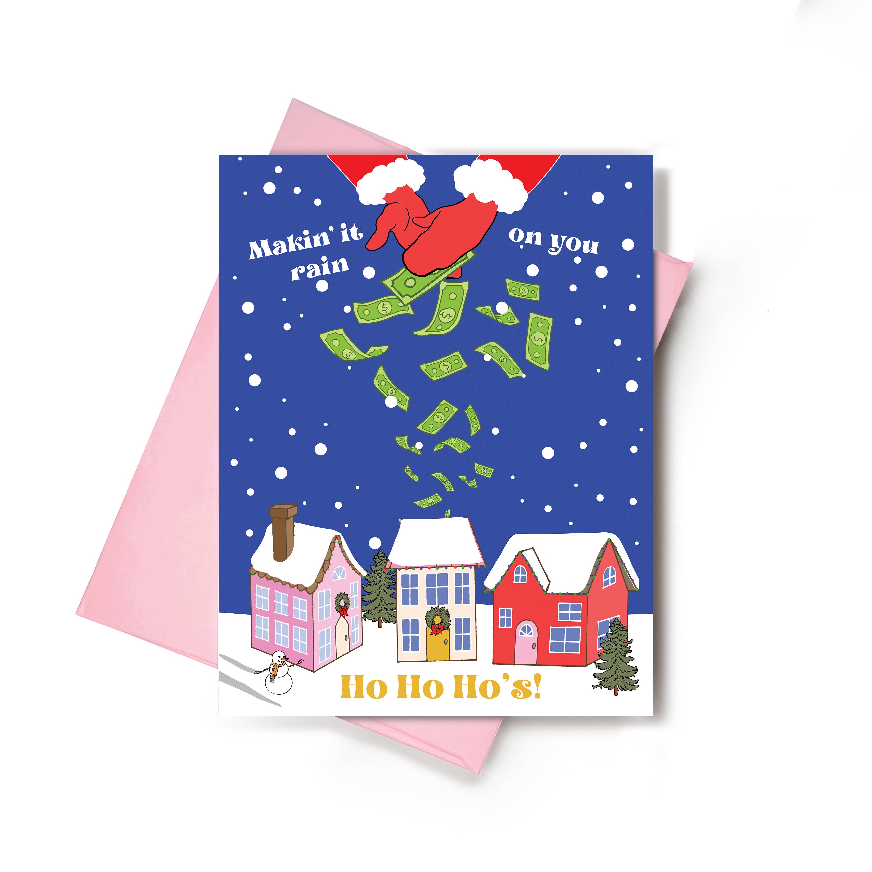 Ho Ho Ho's Funny Christmas Card| Santa Claus Card