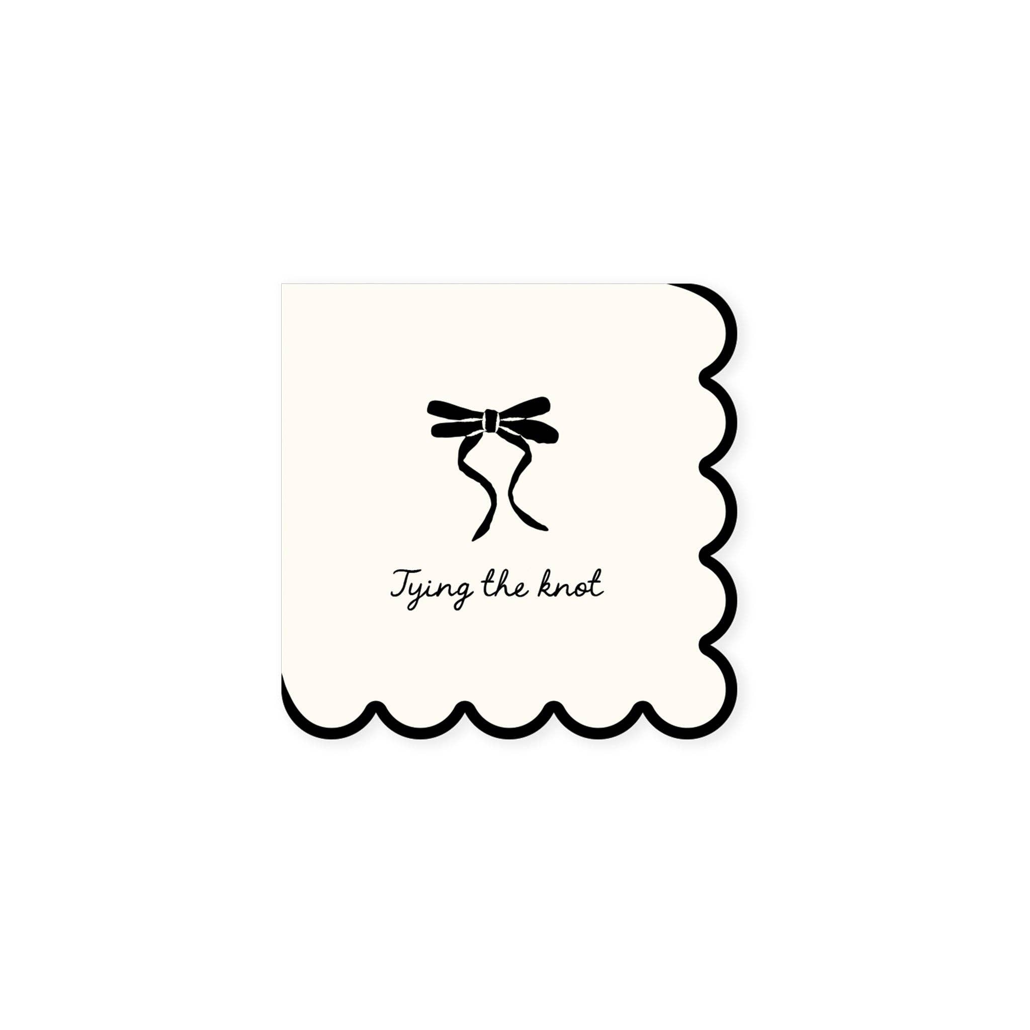 PLBLW36 - Tying the Knot Cocktail Napkin