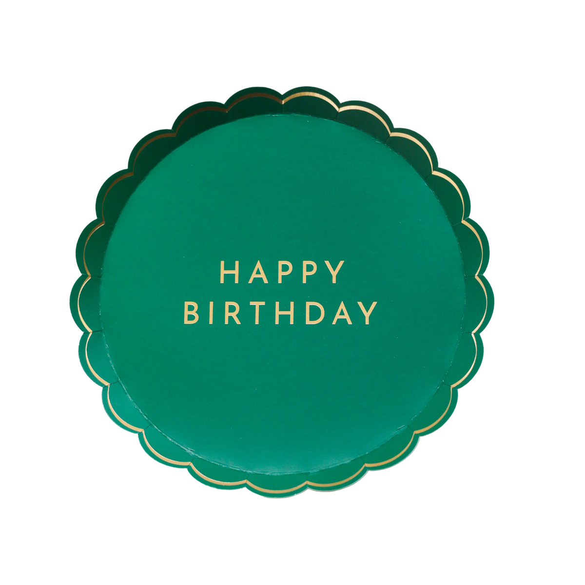 Emerald Happy Birthday Dessert Plates (Set of 8)
