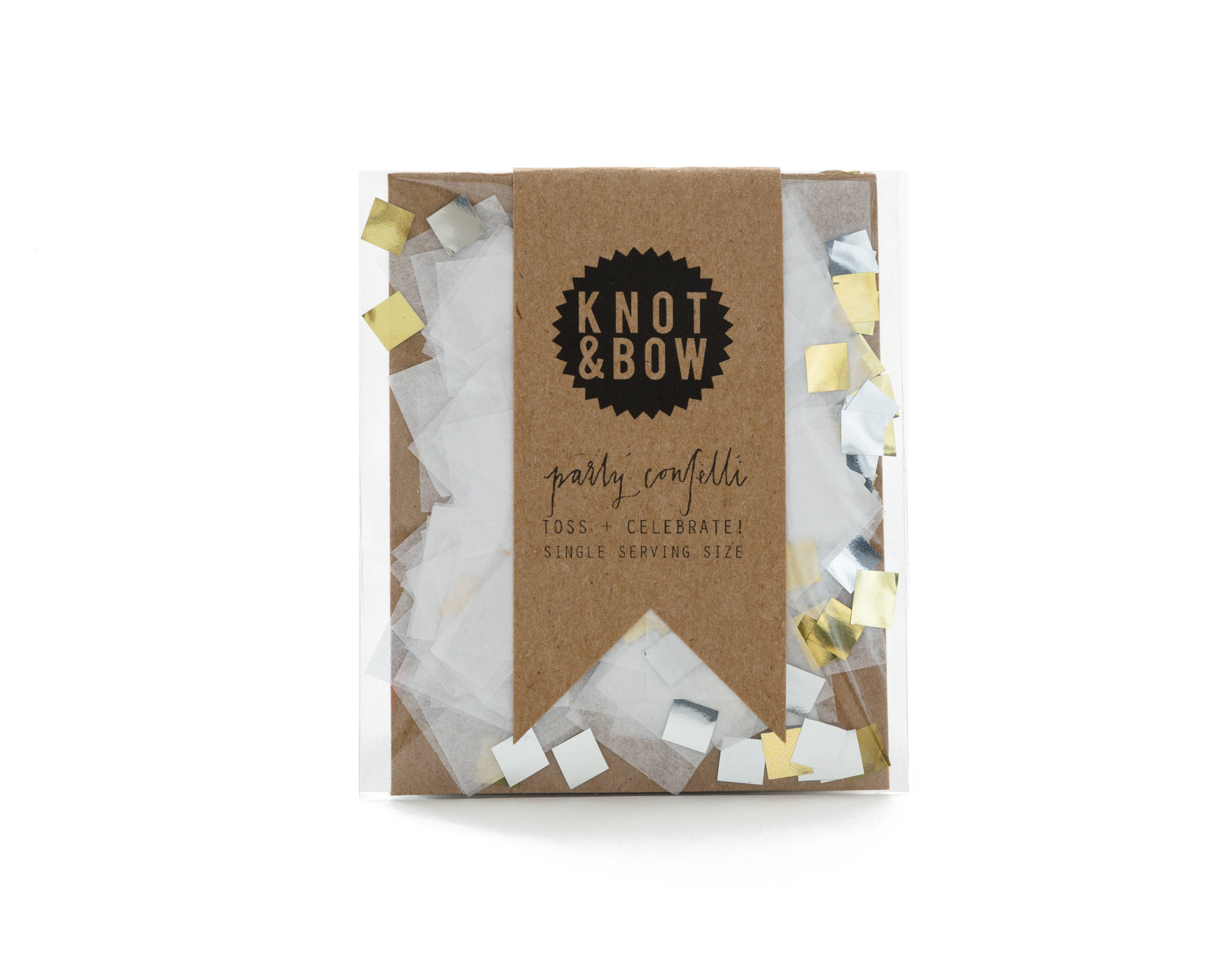 White Metallic Single Serving Size™ Confetti
