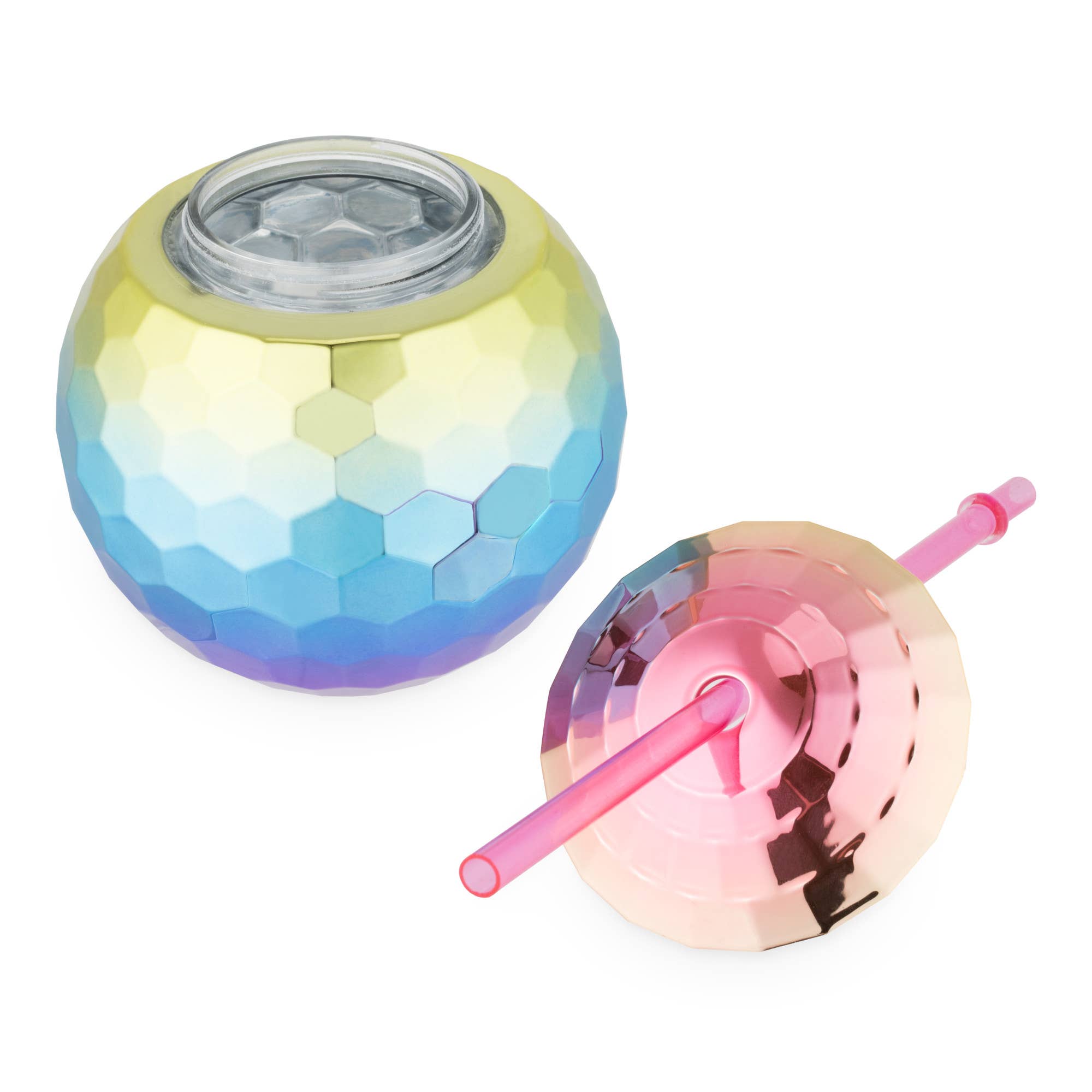 Rainbow Disco Ball Tumbler