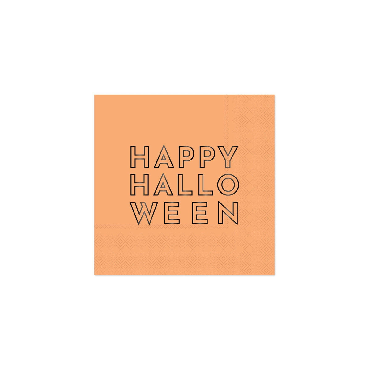 HAPPY HALLOWEEN ORANGE COCKTAIL NAPKINS