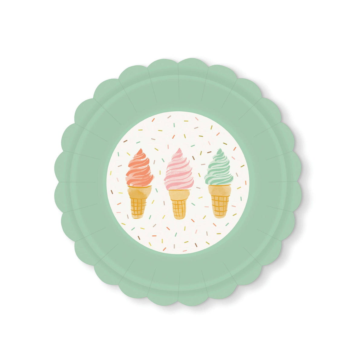 Cool & Creamy Scalloped Dessert Plates