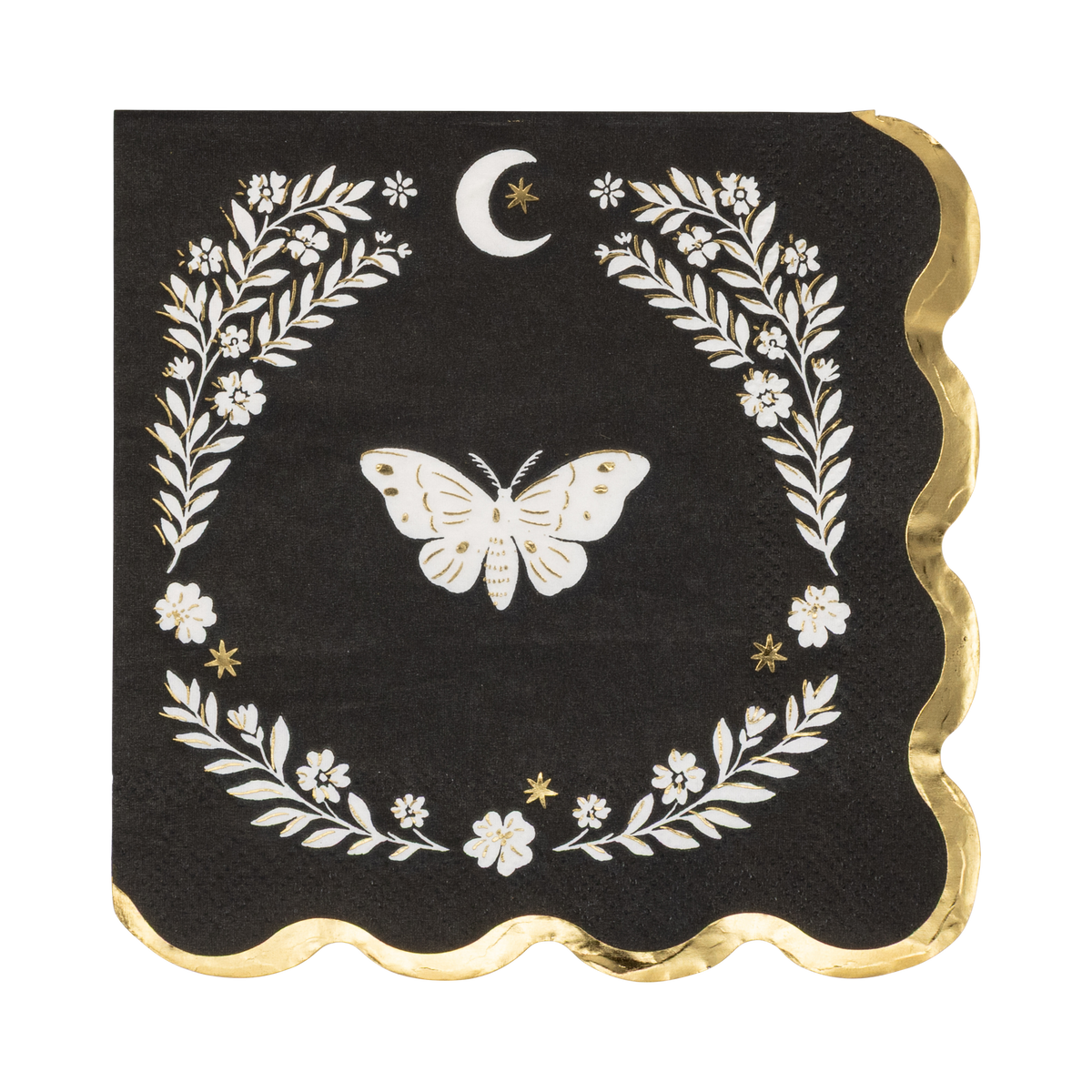 MLT1339 - Moonlight Moth Cocktail Napkin