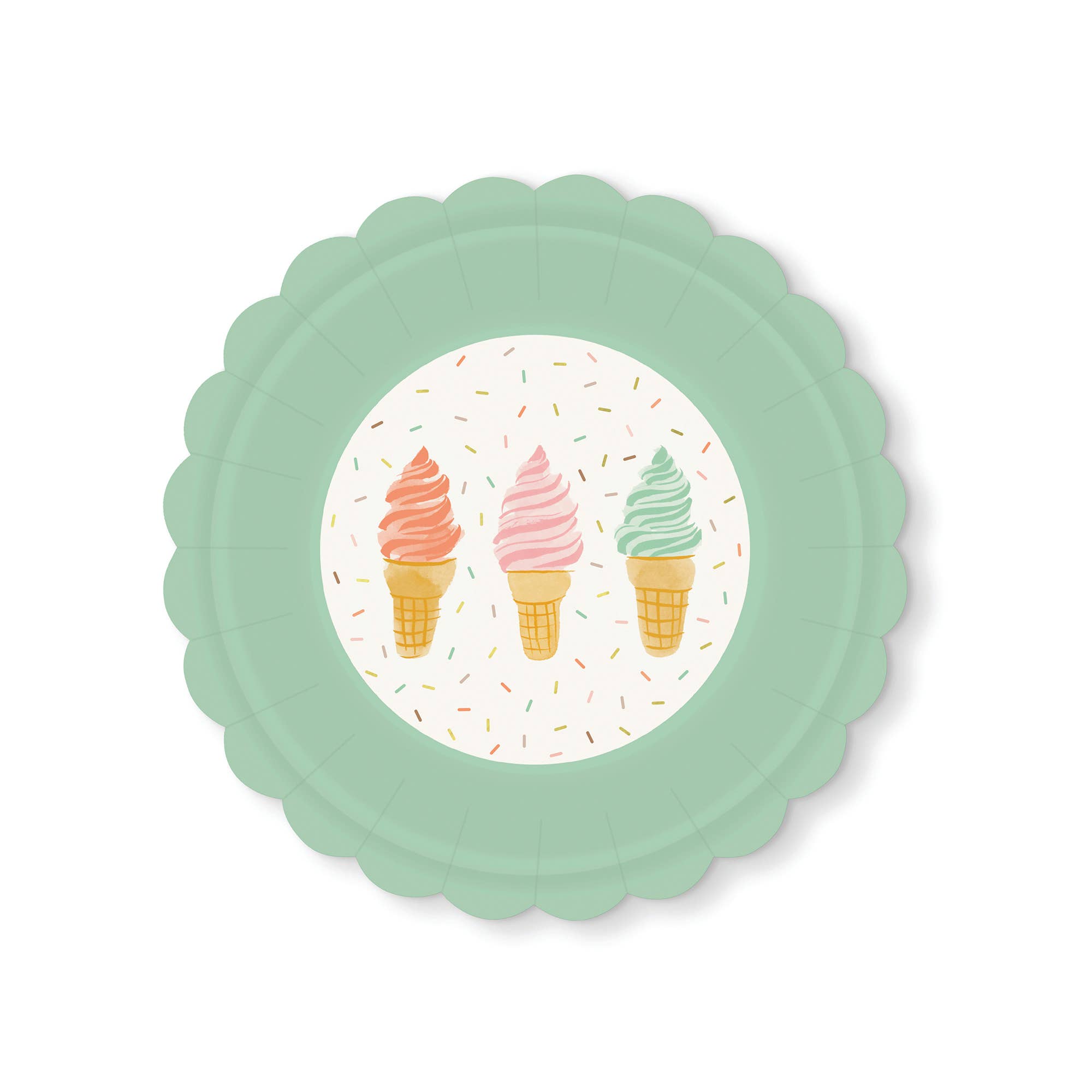 Cool & Creamy Scalloped Dessert Plates