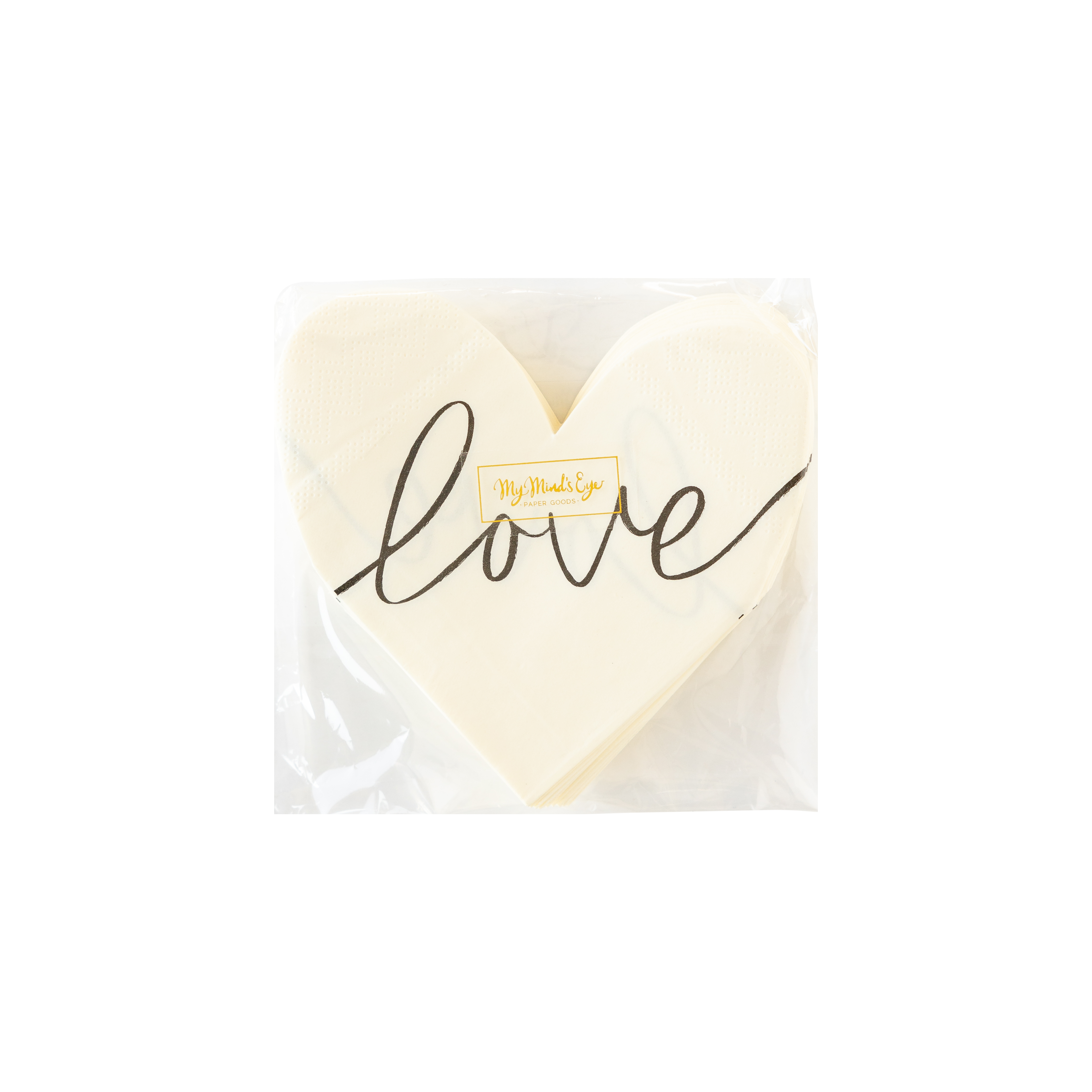 Love Heart Shaped Disposable Paper Napkin