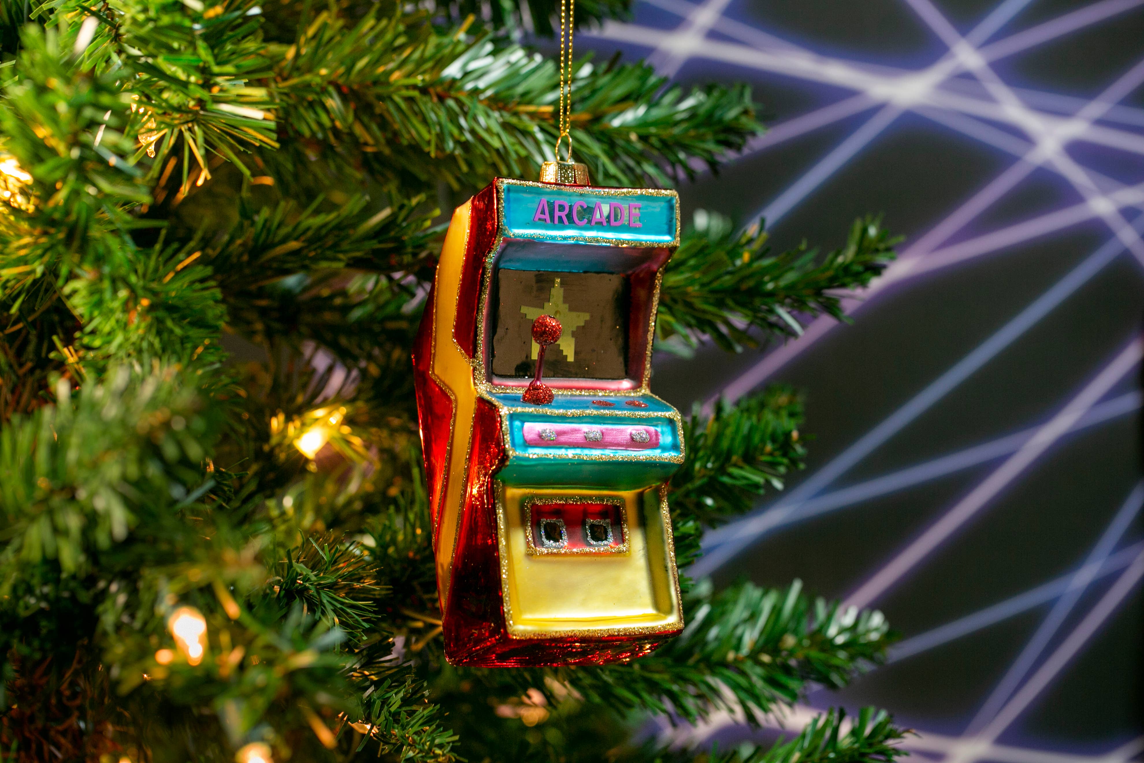 Party Rock | Arcade Game Glass Ornament