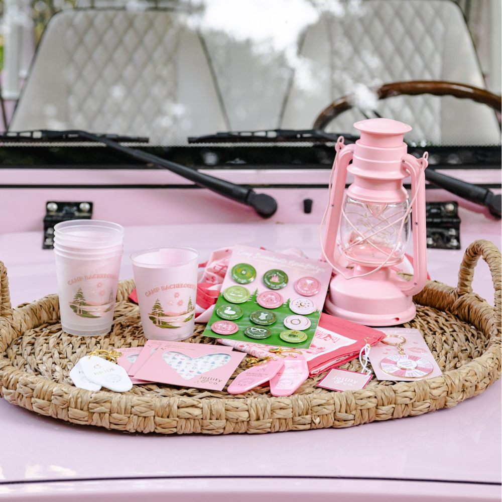 Camp Bachelorette Postcard Flex Cups