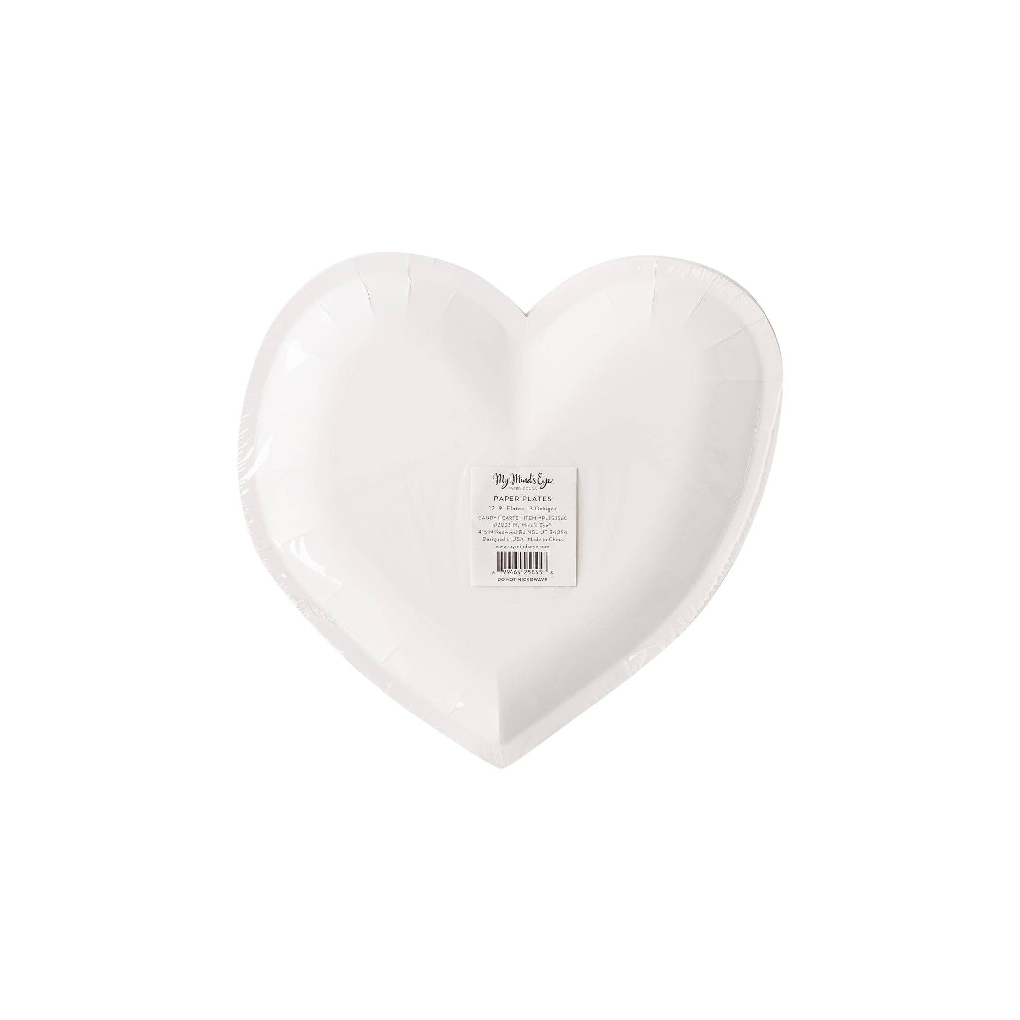 PLTS356C - Candy Hearts Shaped Plate