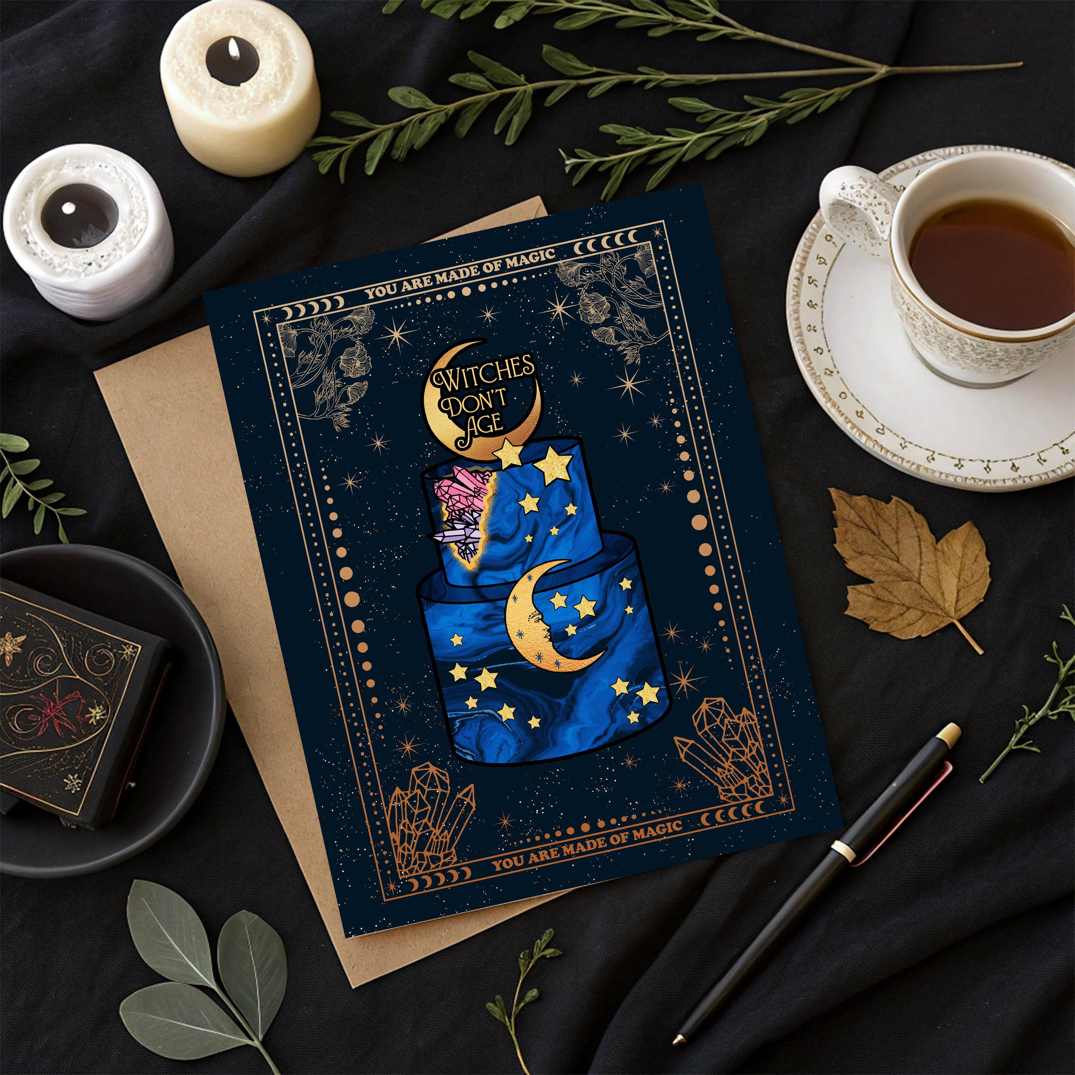Witches Don't Age Birthday Card (6-Pack)