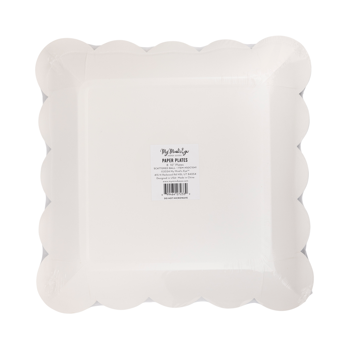 SOC1041 - Scattered Soccer Ball Paper Plate