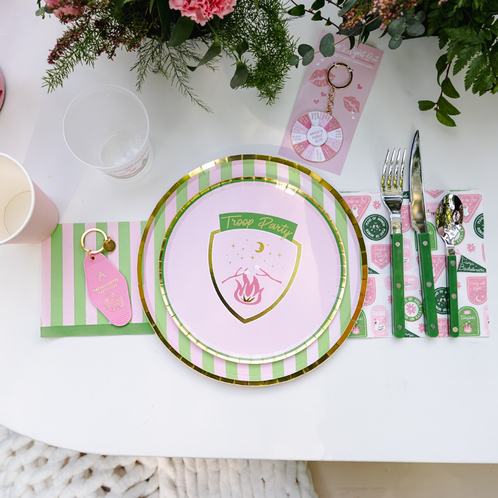 Camp Bachelorette Troop Party Dessert Plates