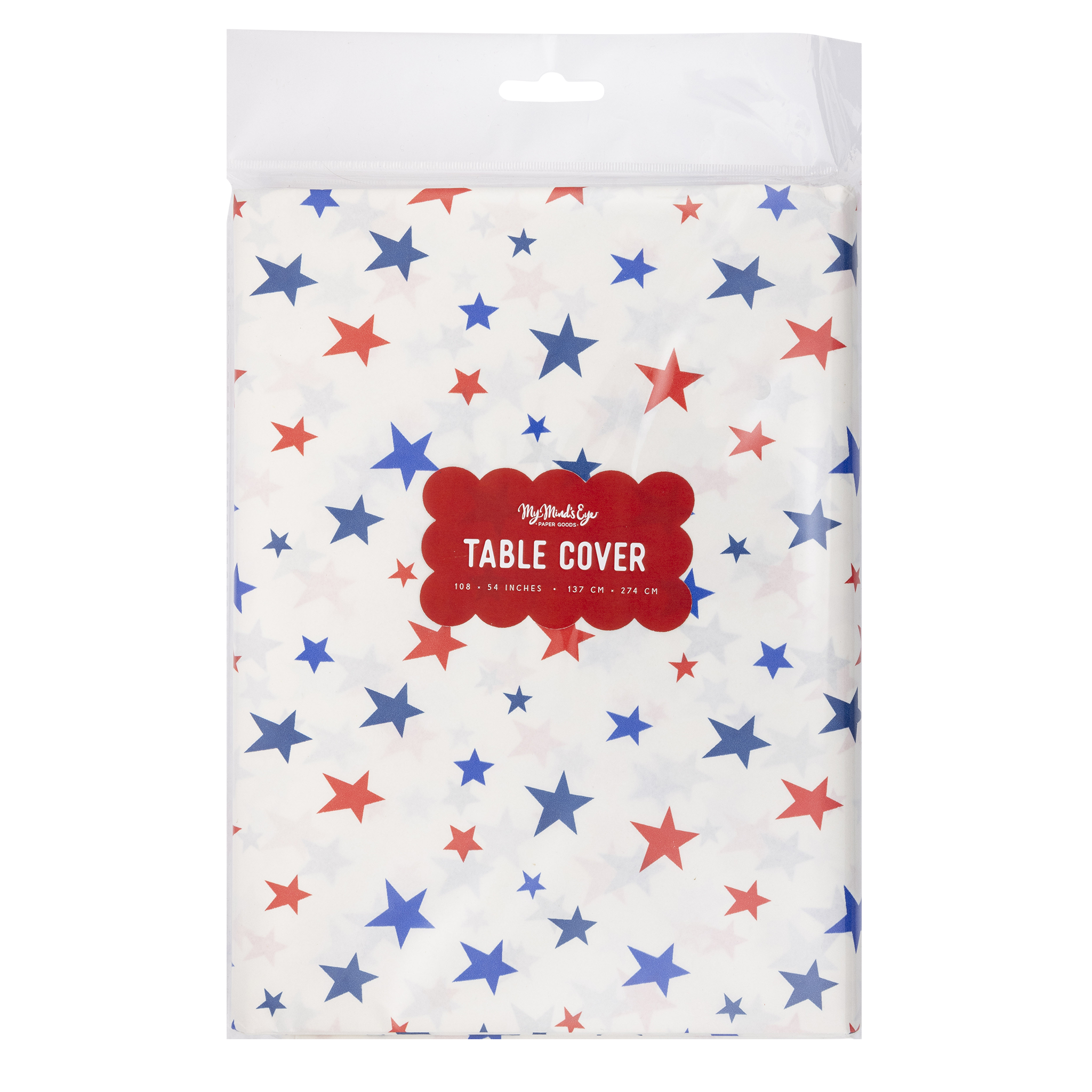PLCV123 -  Americana Stars Paper Table Cover