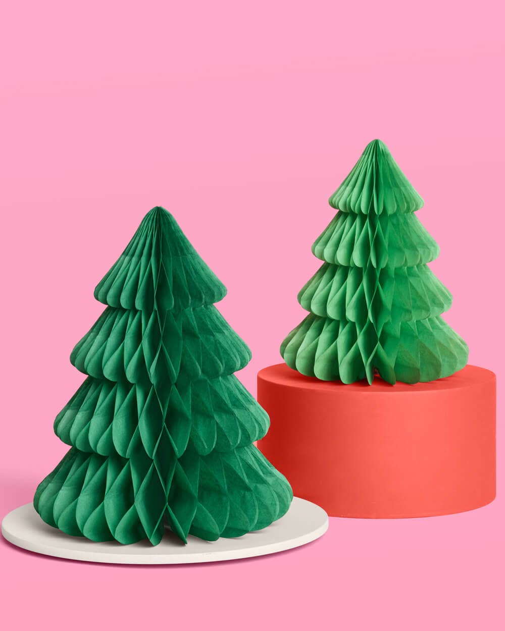 Very Merry XMAS Tree Set - 4 accordion tissue paper