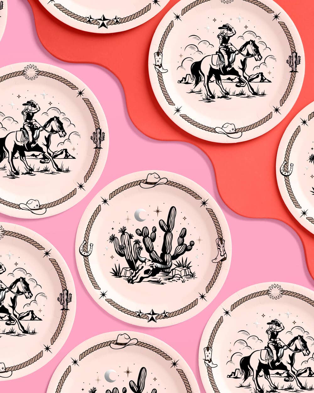 Western Paper Plates 24 pcs