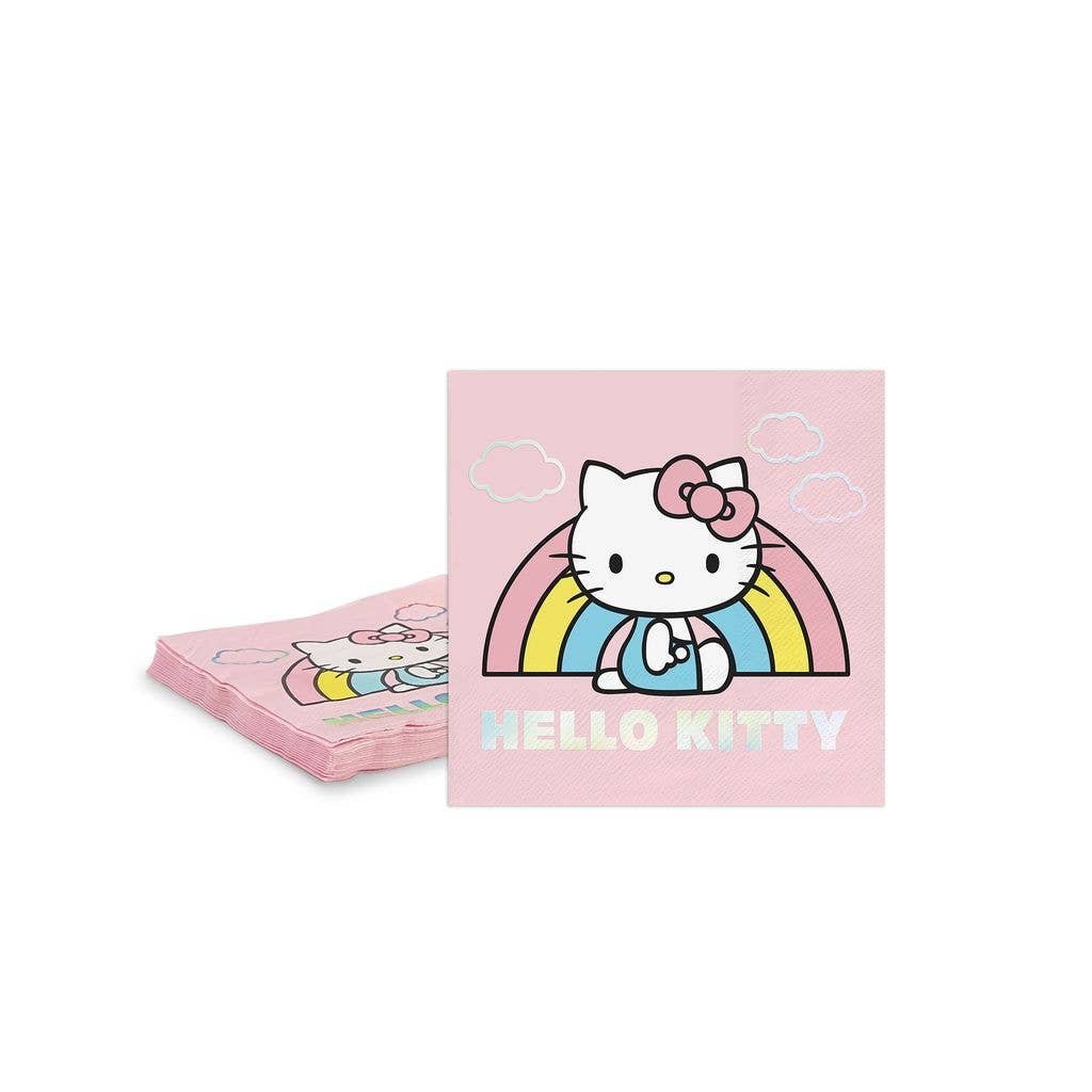 Hello Kitty Rainbow Skies Beverage Napkins