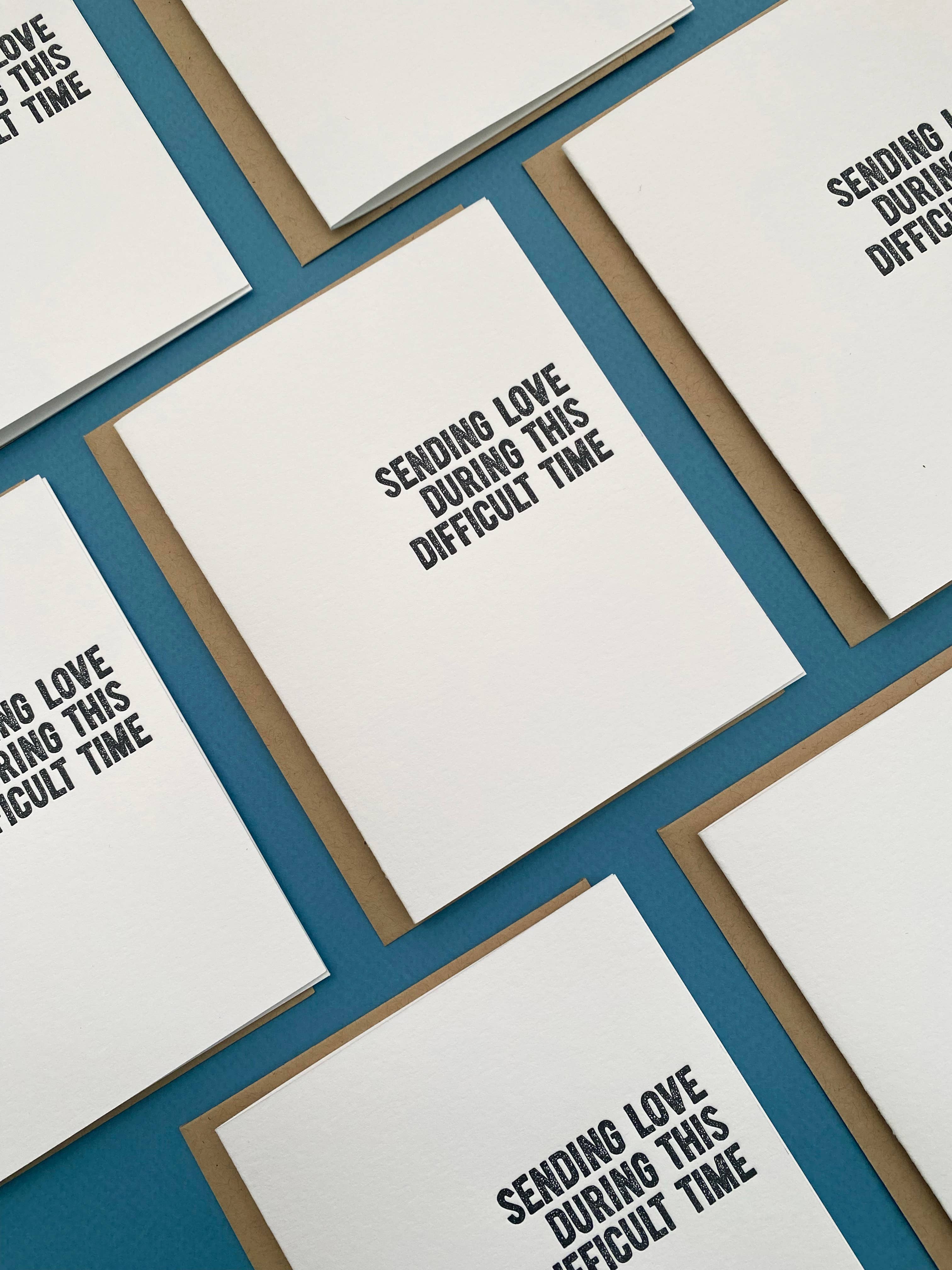 Sending Love During This Difficult Time - sympathy card