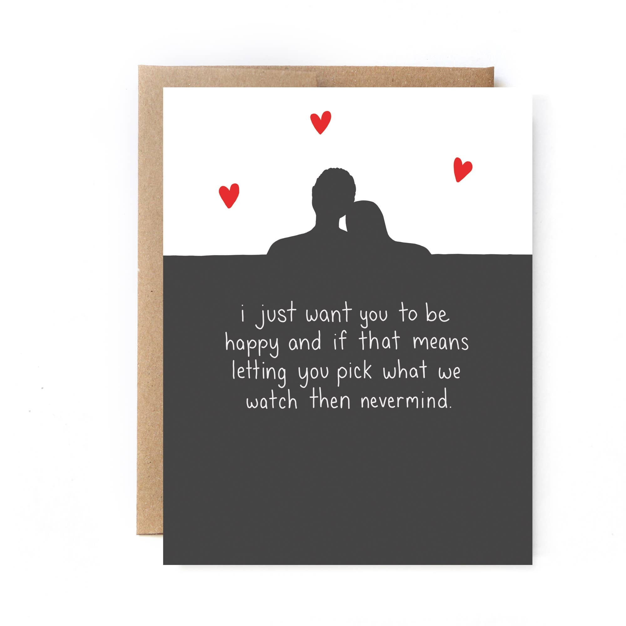 Snarky Anniversary Card - Watching TV Shows