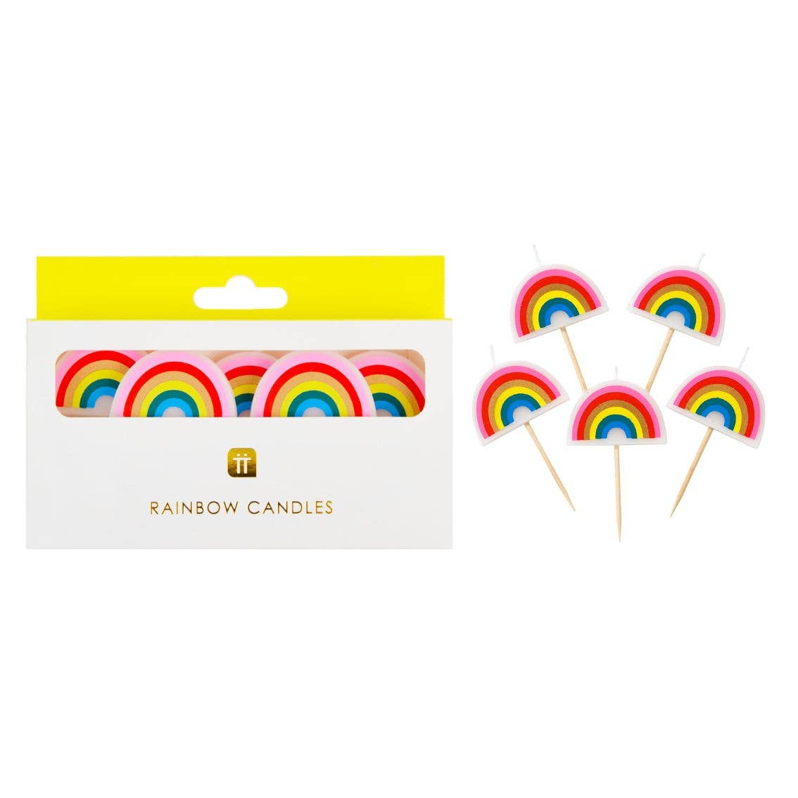 Rainbow Shaped Birthday Candles | Cake Candles |