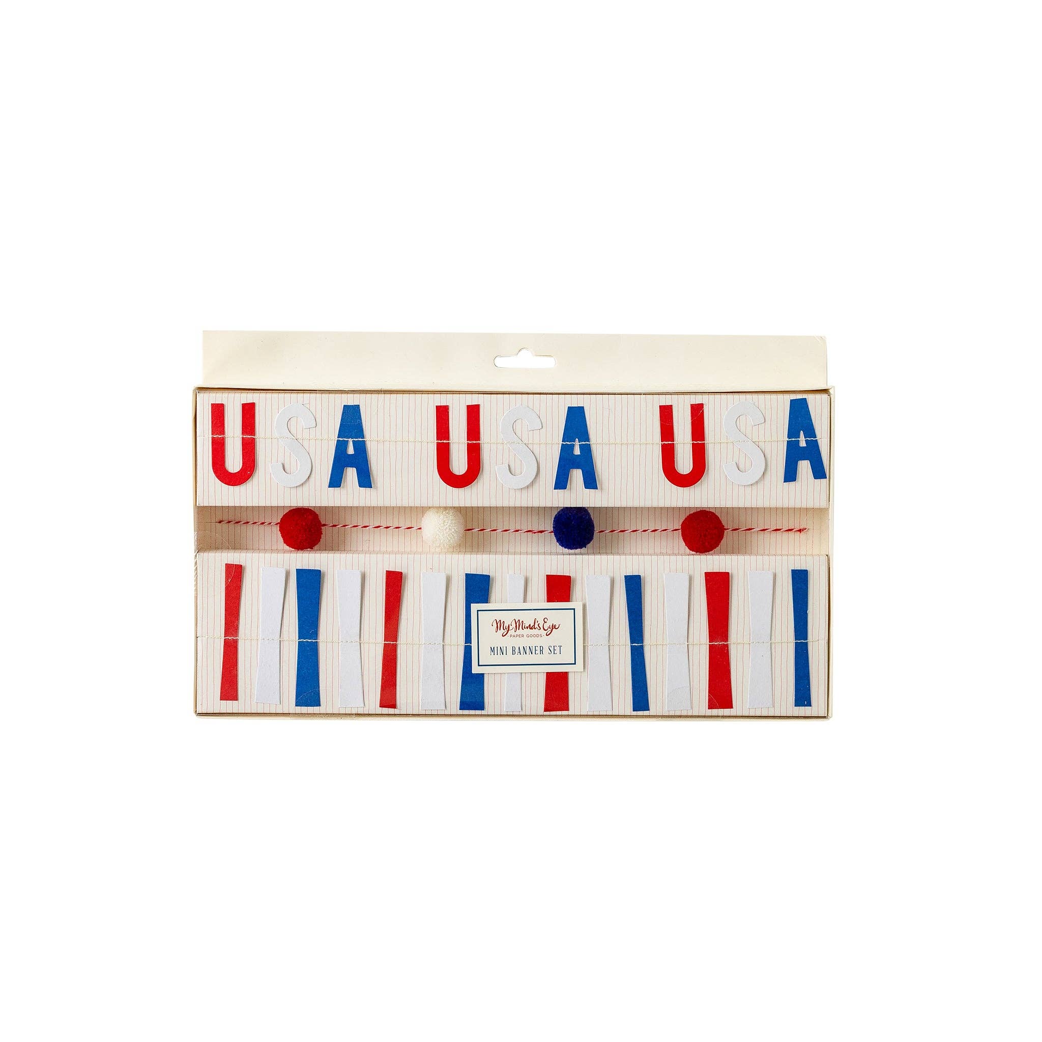 SSP802 - Stars and Stripes Ticker Tape Mini Banner Set