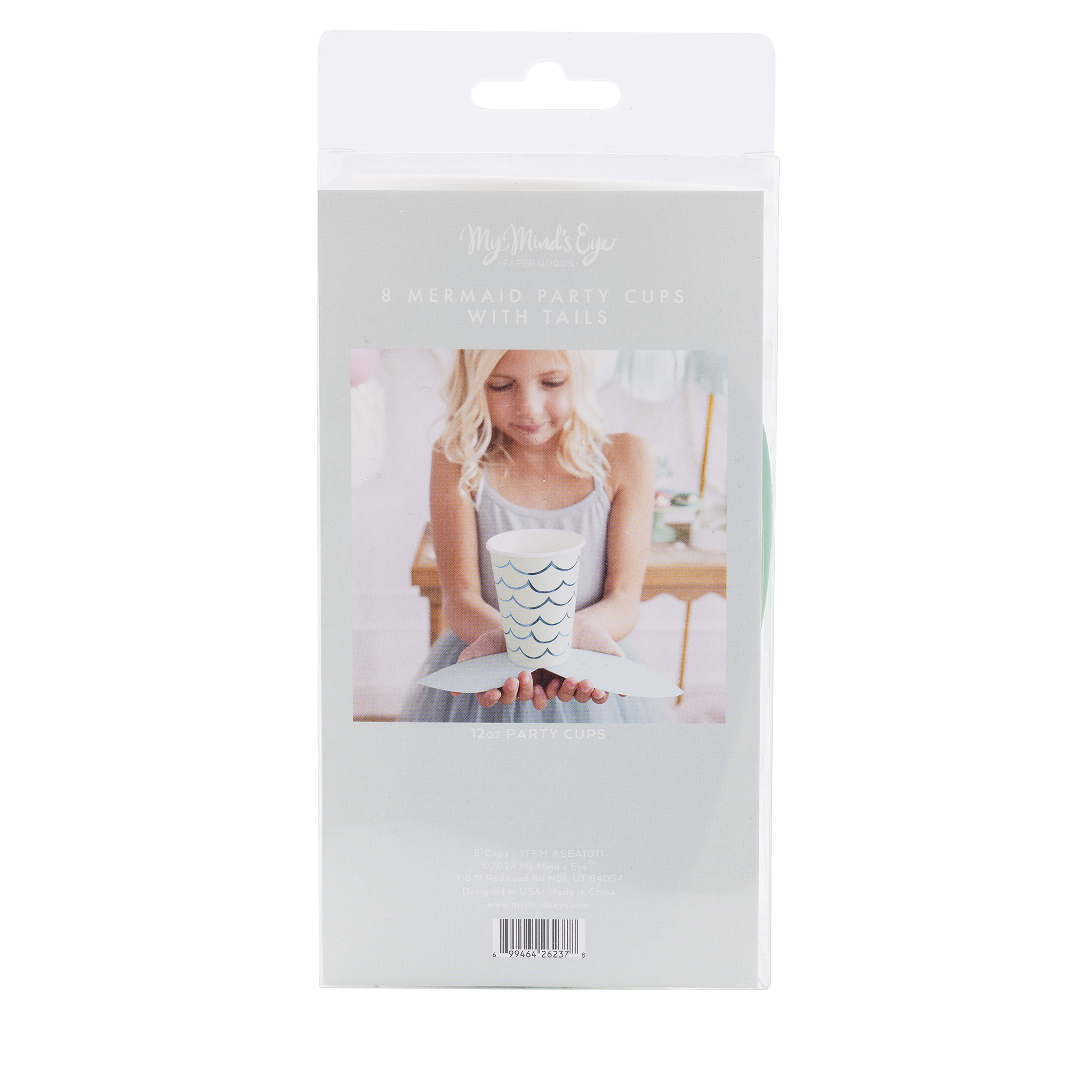 SEA1011 - Mermaid Tail Paper Party Cups - 12 oz
